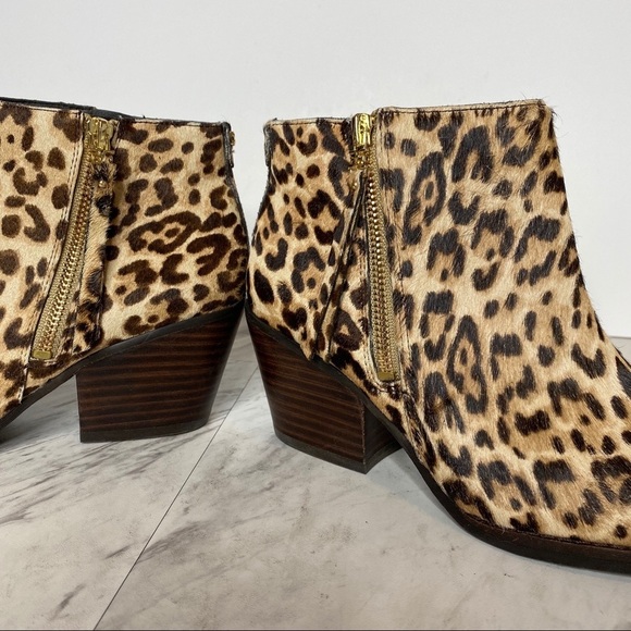New! Sam Edelman Walden Leopard Print Bootie 6.5M - Picture 11 of 14